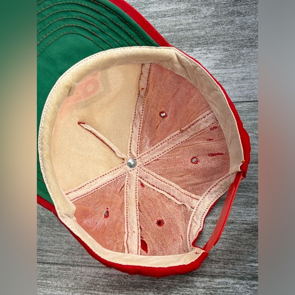 VTG Red Man Chewing Tobacco Adjustable Snapback Trucker Hat Semco USA MADE READ - Picture 10 of 16